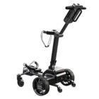 Easy-fold electric golf trolley with ergonomic handle and stable wheels