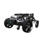 Electric golf caddy with hands-free follow mode and compact design
