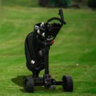 One-click foldable electric golf trolley with compact storage