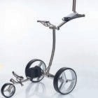 Electric golf cart with remote control and ergonomic handle design