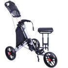 Easy-to-fold golf cart with soft-grip ergonomic handle