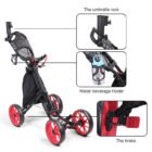 Durable golf caddy with weather-resistant materials