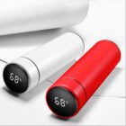 Golf thermos bottle showing hot temperature reading on digital display