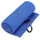 Durable waffle golf towel for golfers, quick-drying fabric keeps clubs clean and dry
