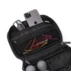Compact golf accessory storage bag with lightweight travel design