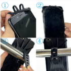 Golf phone holder with smartphone showing GPS app