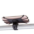 Lightweight golf phone holder clipped to carry bag