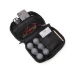 Portable golf accessory storage bag for easy course carrying