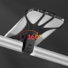 Golf phone holder in black color used during swing filming